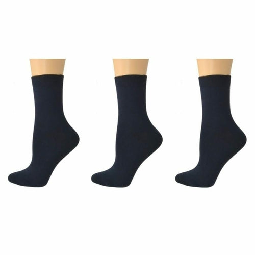 Low Cut Rayon Quarter-High Socks for Men - 3 Pair Packs in Classic