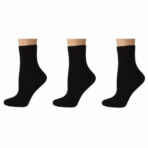 Low Cut Rayon Quarter-High Socks for Men - 3 Pair Packs in Classic