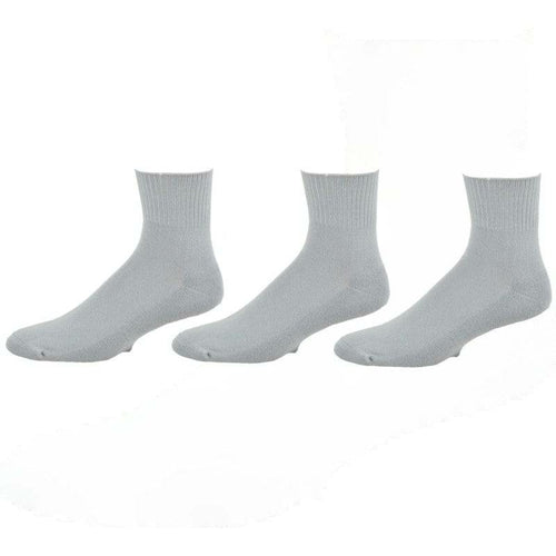 Men's Extra Wide Calf Cotton Ankle Cushioned 3 Pair Pack Socks for Men