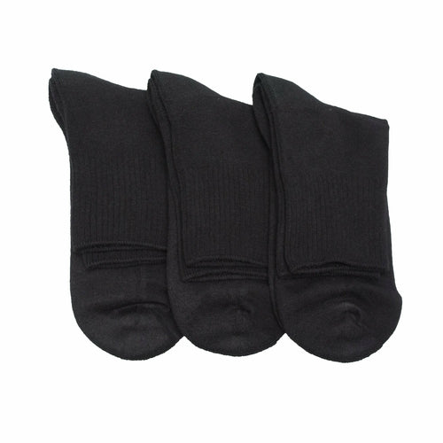 Men's Extra Wide Calf Cotton Ankle Cushioned 3 Pair Pack Socks for Men