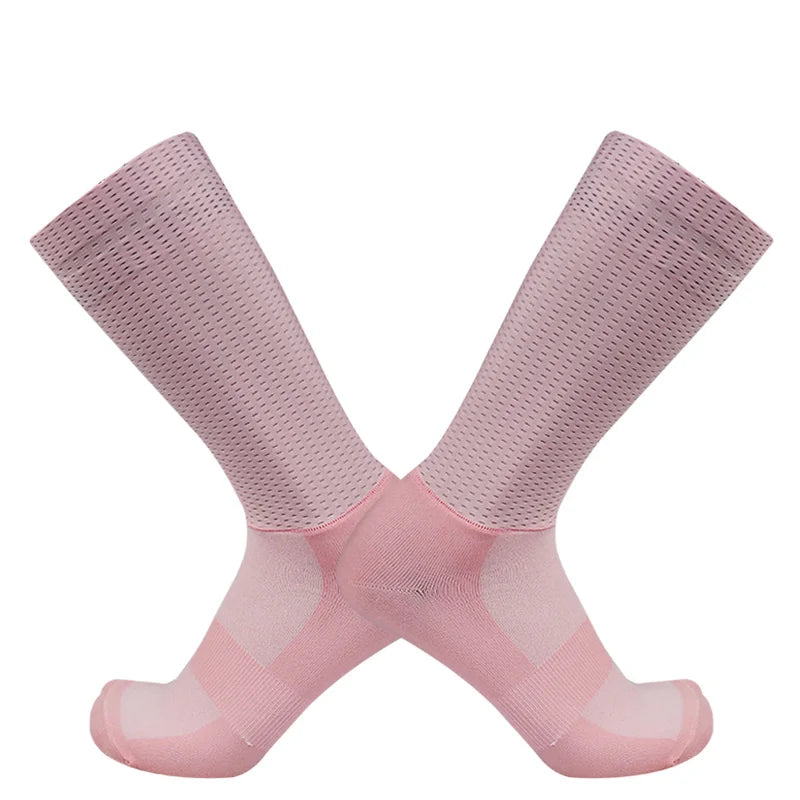 New Summer Aero Bike Team Cycling Socks Silica Gel Non-slip Breathable