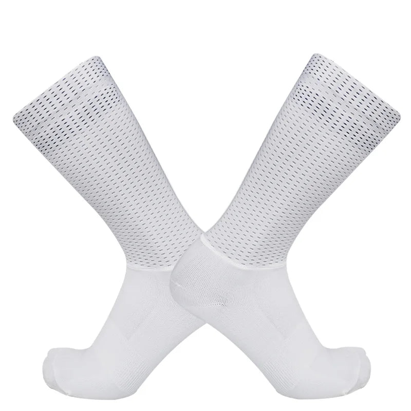 New Summer Aero Bike Team Cycling Socks Silica Gel Non-slip Breathable