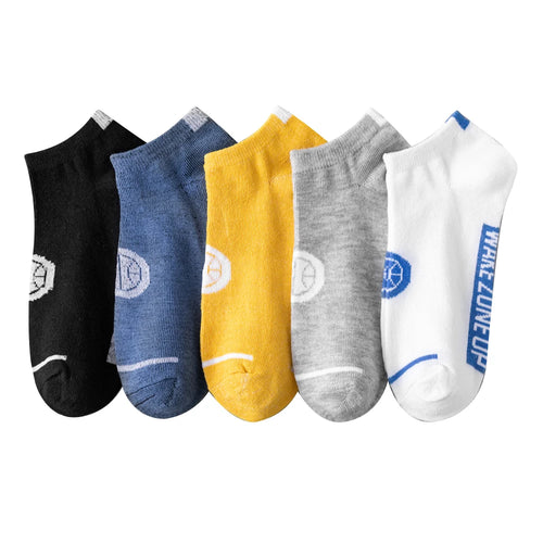 5 Pairs Avocado Crew Ankle Socks Cartoon Fresh Fashion Breathable