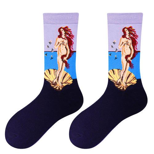 Retro Women New Art Van Gogh Mural World Famous Oil Painting Series