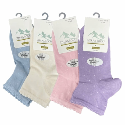 Women's Rayon Socks - Ankle Length Socks for Women, Girls and Teen