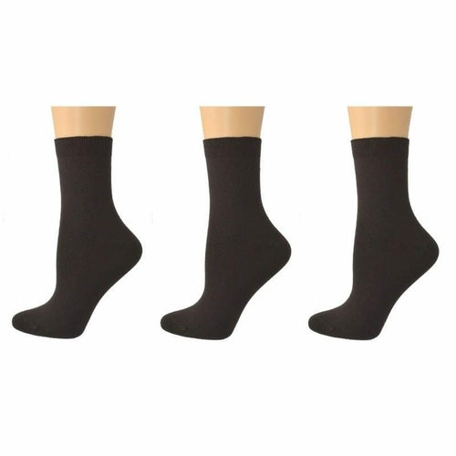 Low Cut Rayon Quarter-High Socks for Men - 3 Pair Packs in Classic