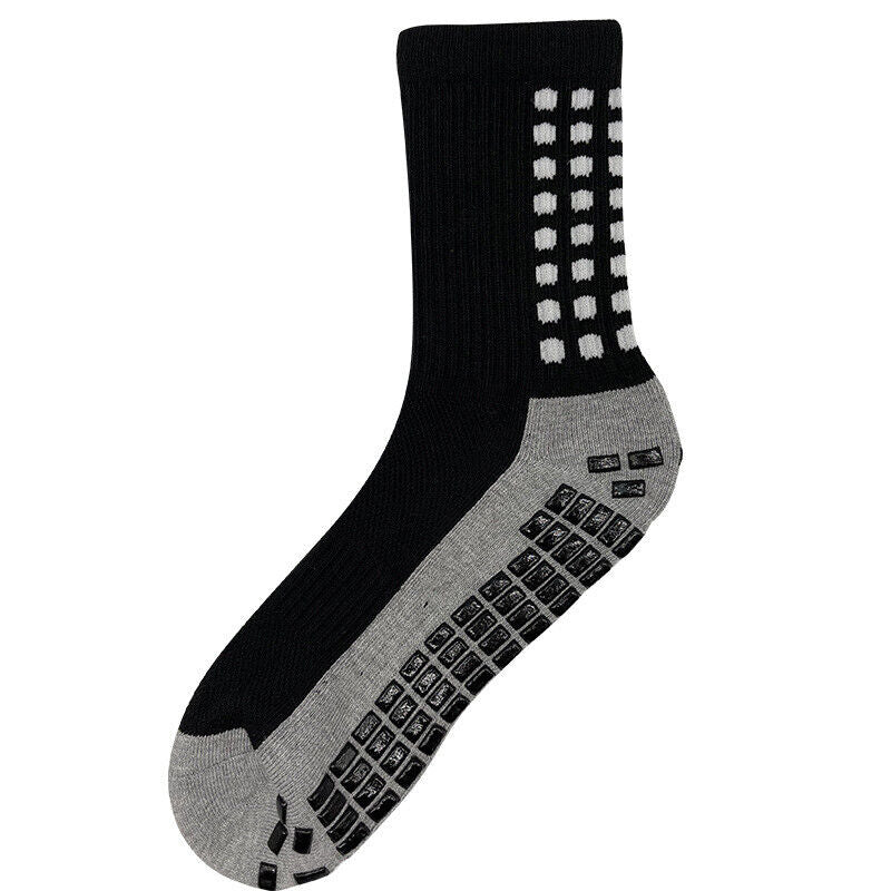 3 Pair Sport Socks Anti Slip W/ Grip Soccer Men Football Basketball