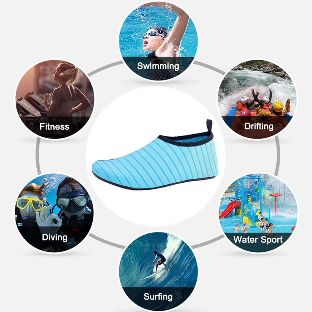 Water Shoes Men Women Skin Socks Aqua Surf Beach Yoga Swim Barefoot