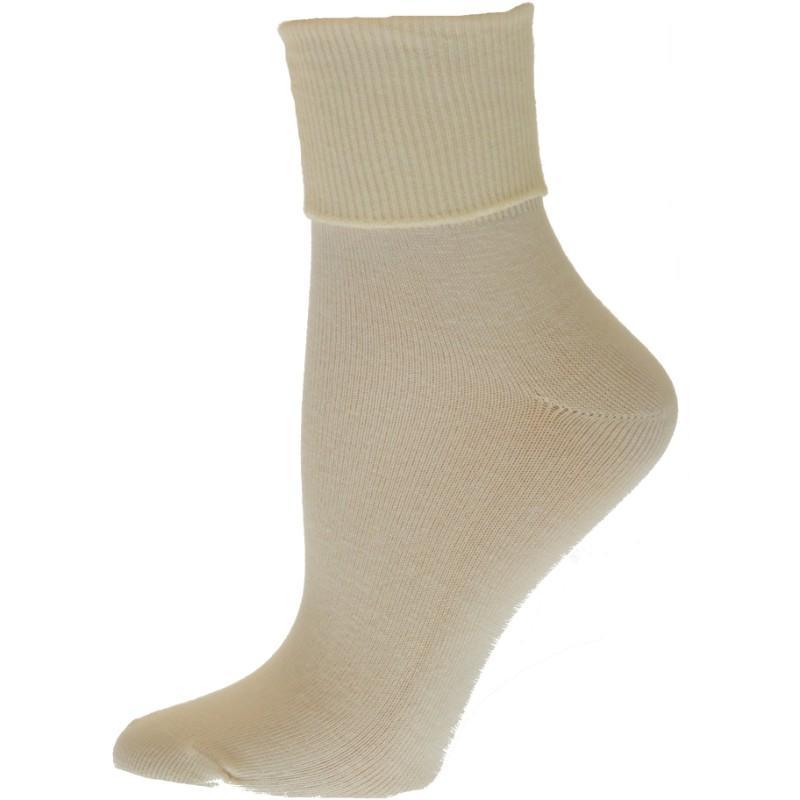 Turn Cuff Organic Cotton Seamless Toe in Convenient 3 Pair Packs