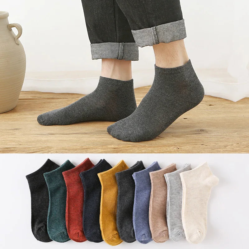 5/10 pairs Cotton Men Socks Pack Breathable Sock Set High Quality