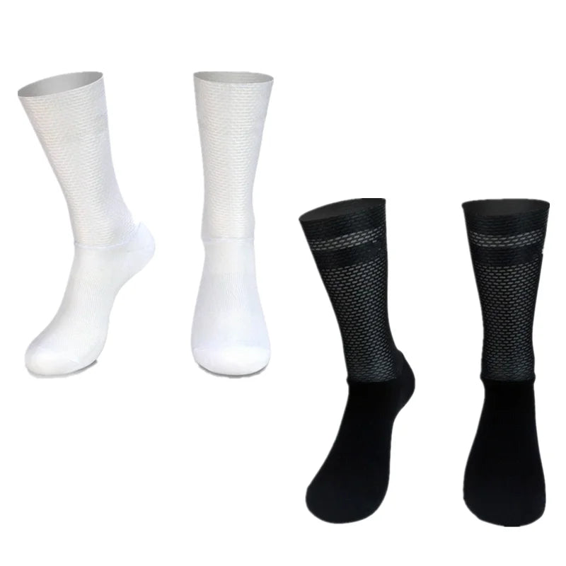 New Pro Team Aero Socks Anti Slip Silicone Cycling Socks Men Bicycle