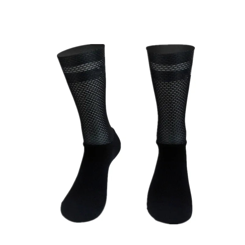 New Pro Team Aero Socks Anti Slip Silicone Cycling Socks Men Bicycle