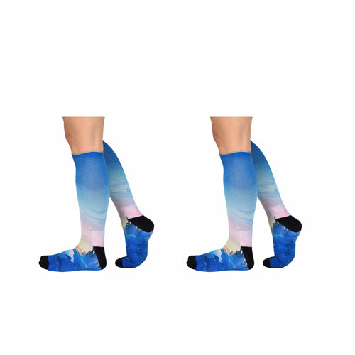 Men & Women's CoolMax Knee-High Socks, Nature Inspired Collection for