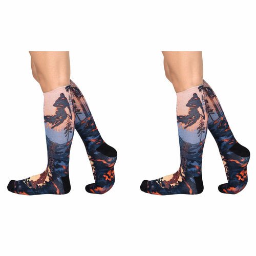 Men & Women's CoolMax Knee-High Socks, Nature Inspired Collection for