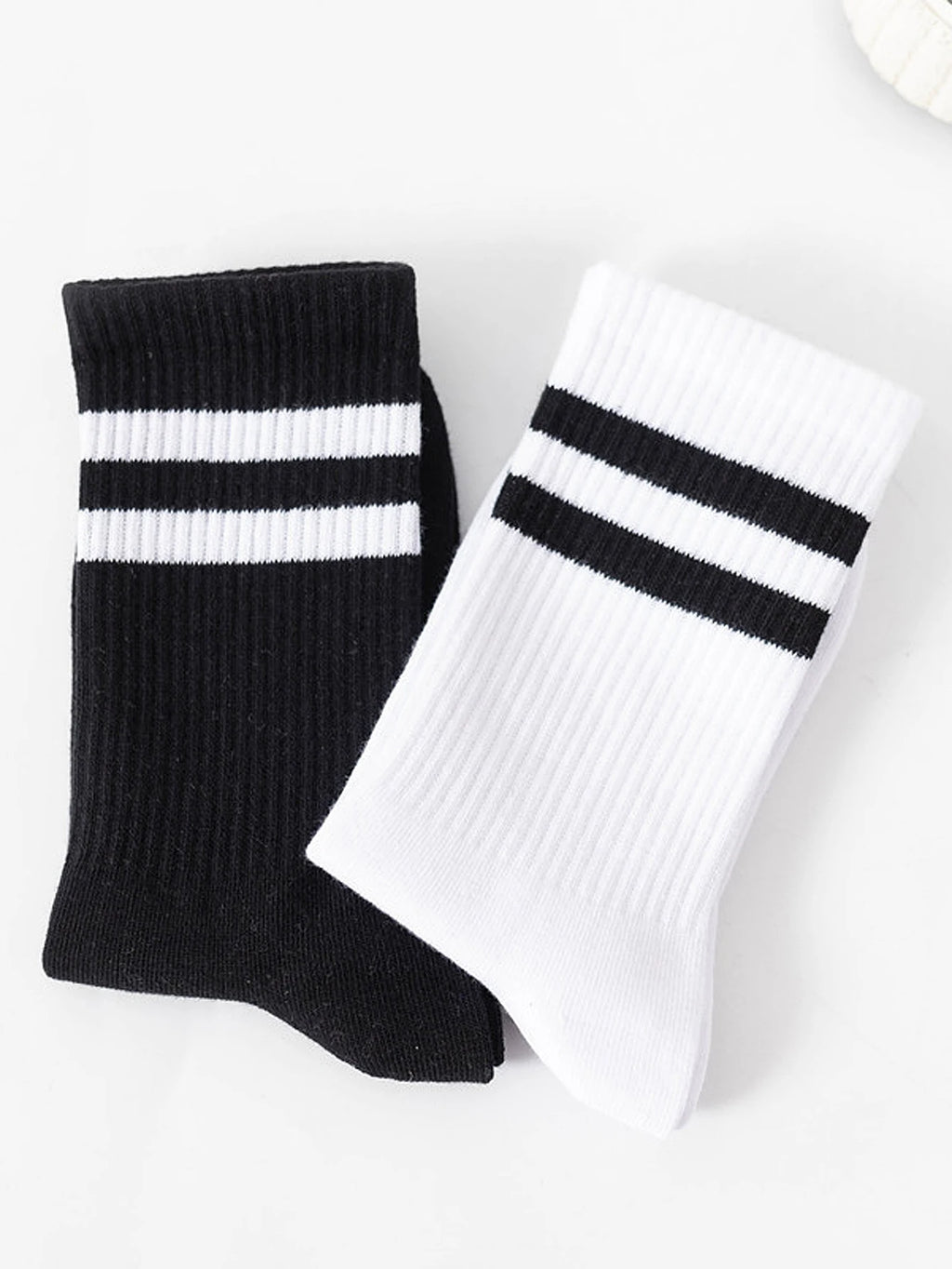 6 Pairs Popular Parallel Bars Socks Men's Business Sports
