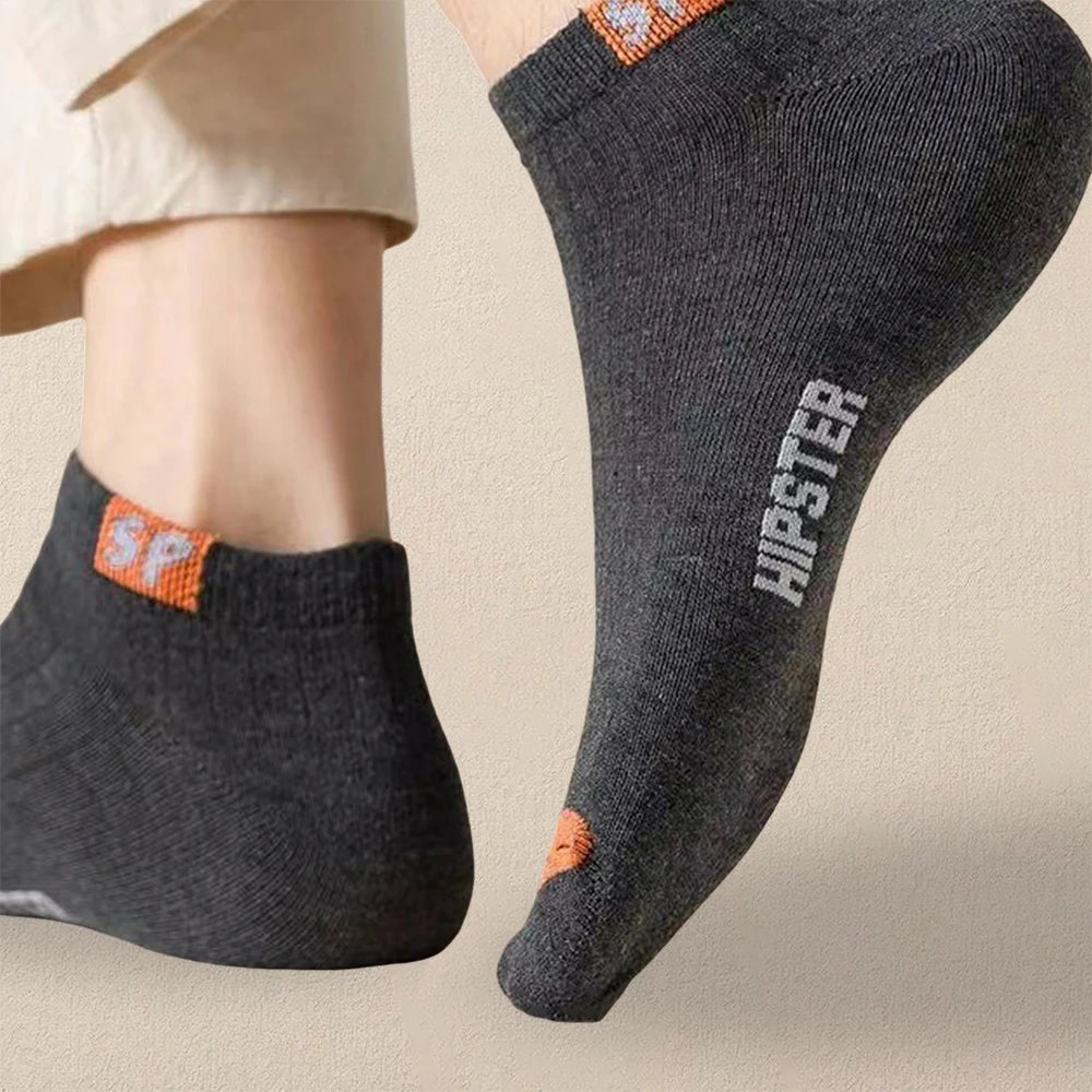 5 Pairs Women Short Socks Trendy and Versatile Letter Boat Socks