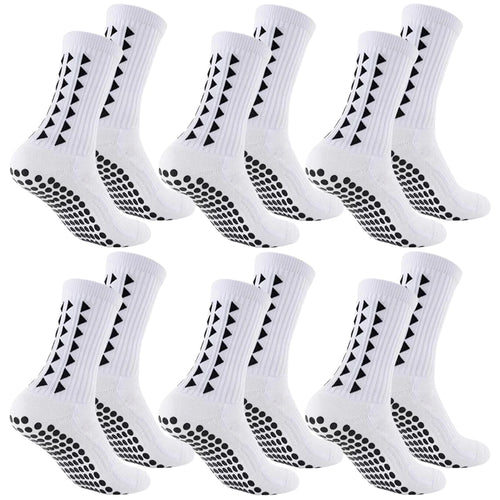 6Pairs men women football grip socks towel bottom sport socks rugby