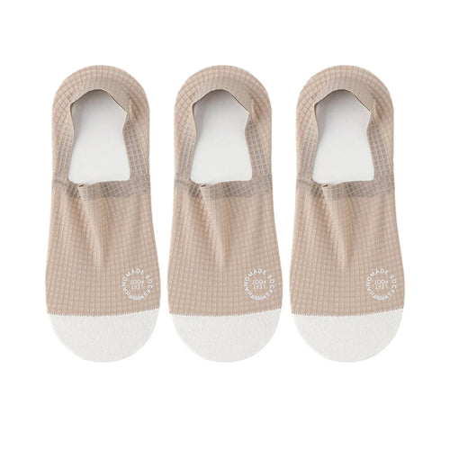 3Pairs Men's Invisible Socks Thin Breathable Comfortable High Quality