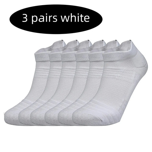 3 Pairs Sports Socks Men Women Short Running Socks Performance Ankle