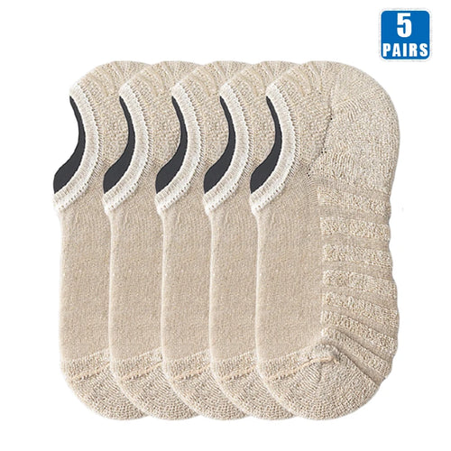 5 Pairs Men Short Socks Cotton High Quality Crew Ankle Casual Soft