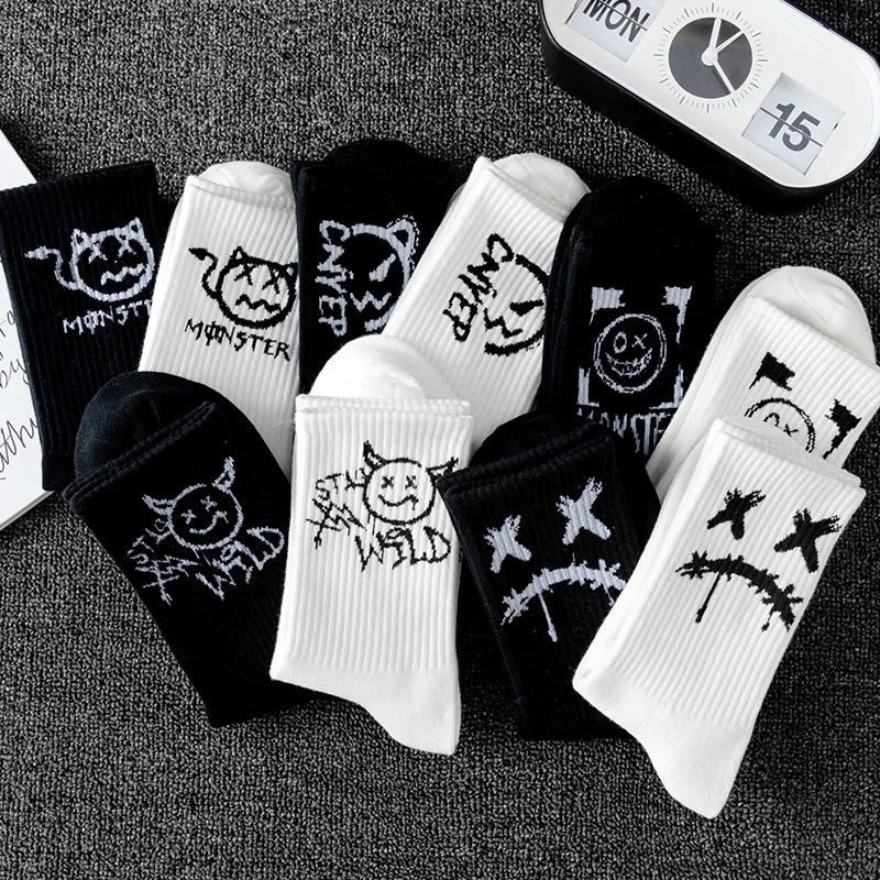 10 pairs of men's sports socks, casual, breathable, and versatile.