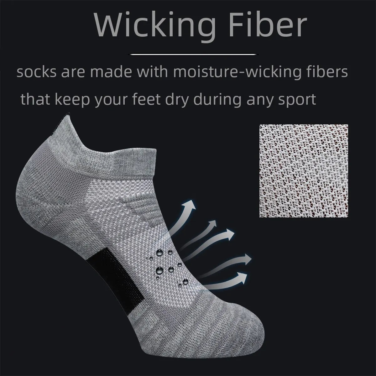 3 Pairs Sports Socks Men Women Short Running Socks Performance Ankle