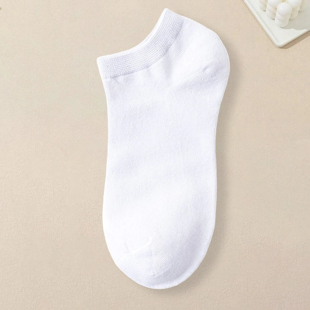 5/10/40 Pairs Women White Socks Are Simple And Versatile Fashionable