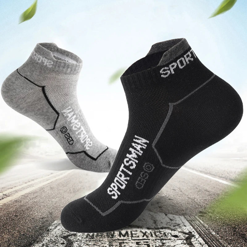 6 Pairs Socks Men's Short Socks Sweat Absorbent and Odorous Basketball