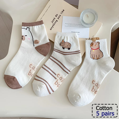 5/10 Pair  New Striped Casual Breathable Socks High Quality Harajuku