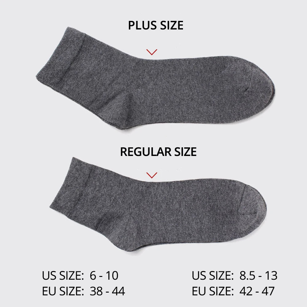 HSS Brand Men's Cotton Socks Black Business Men Socks Soft