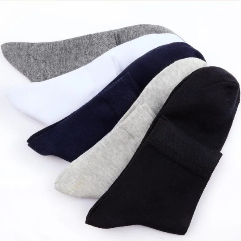 5/10 Pairs High Quality Men‘s Socks Cotton Casual Business Middle