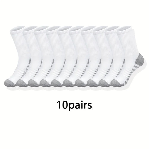 10/20/30 Pairs Ultra Soft Breathable Men Classic Crew Socks Comfy