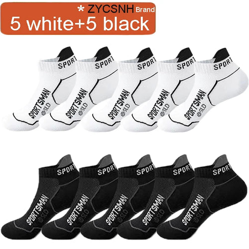 10 Pairs High Quality Socks Men's Summer Man Short Socks Breathable