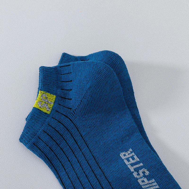 5 Pairs Men Short Socks With Versatile Letters High-Quality Breathable