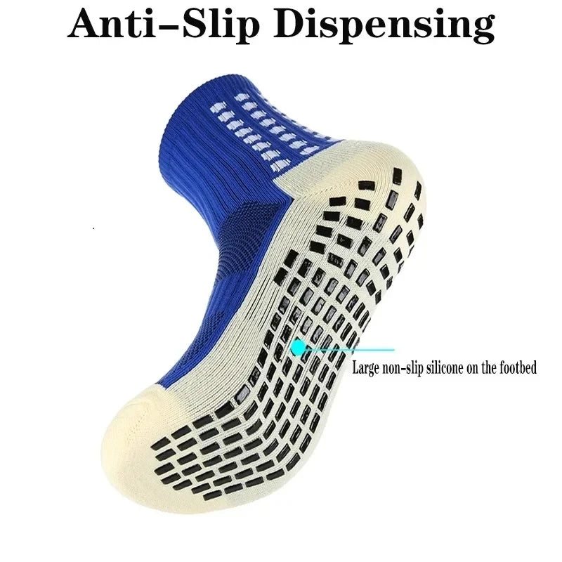 Professional Non-slip Football Socks Men Women Sports Socks Silicone