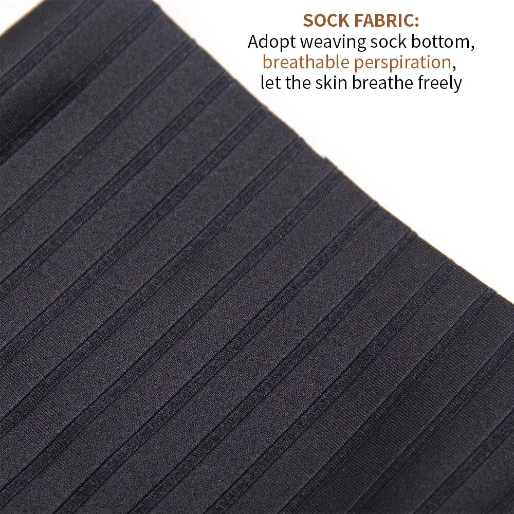 Cycling Knee High Socks Men Anti Slip Silicone Aero Whiteline Bicycle