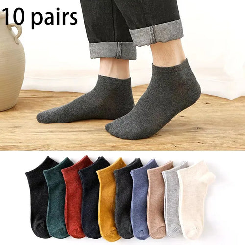 5/10 pairs Cotton Men Socks Pack Breathable Sock Set High Quality