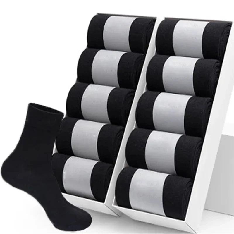 5/10 Pairs High Quality Men‘s Socks Cotton Casual Business Middle
