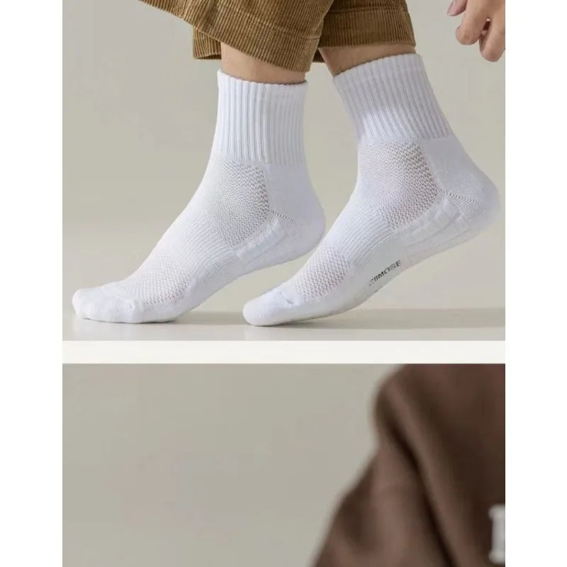 1pairs Socks Men's Cotton Deodorant Winter Towel Bottom with Velvet