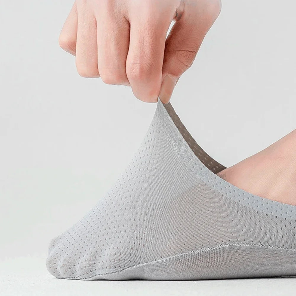 HSS 5 Pairs/Lot Men's Boat Socks 100% Cotton Deodorant Sweat