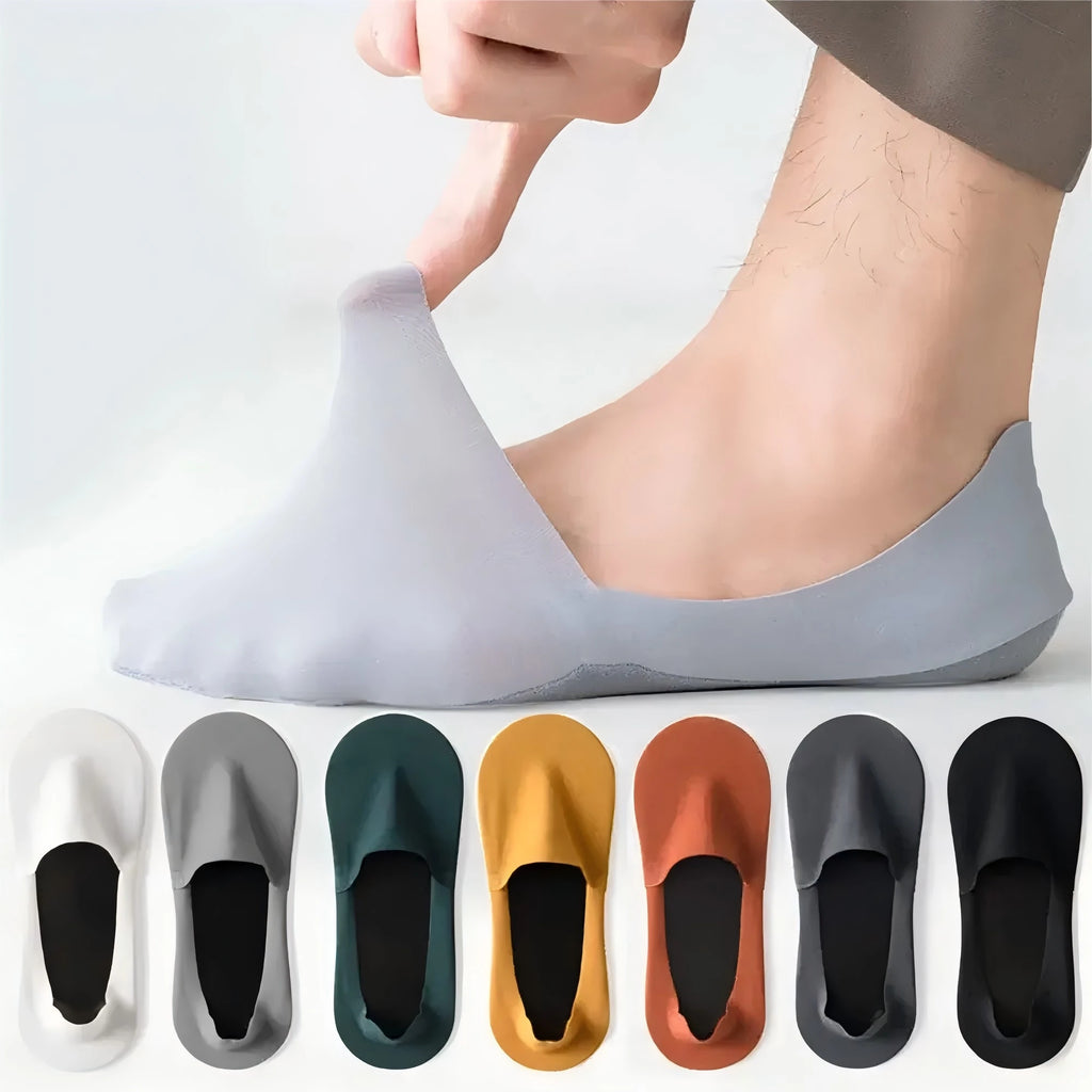 HSS 5 Pairs/Lot Men's Boat Socks 100% Cotton Deodorant Sweat