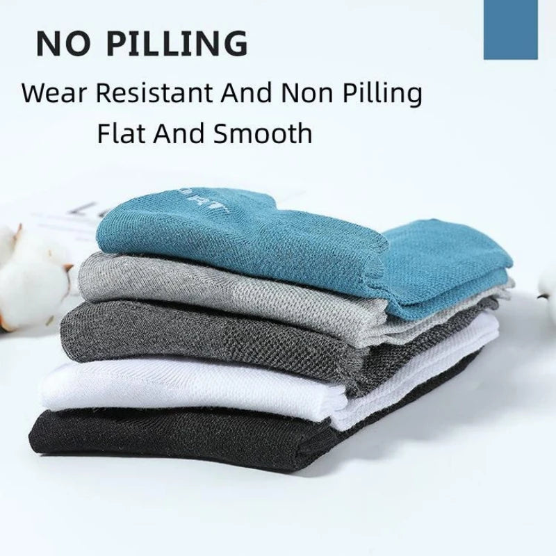 5Pairs High Quality Men Ankle Socks Breathable Cotton Sports Socks