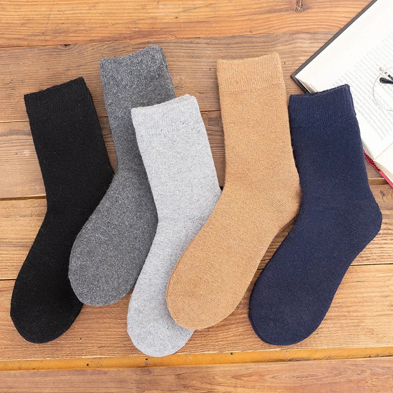 2025 New Winter Super Thicker Warm Socks Wool Male Men Women Socks