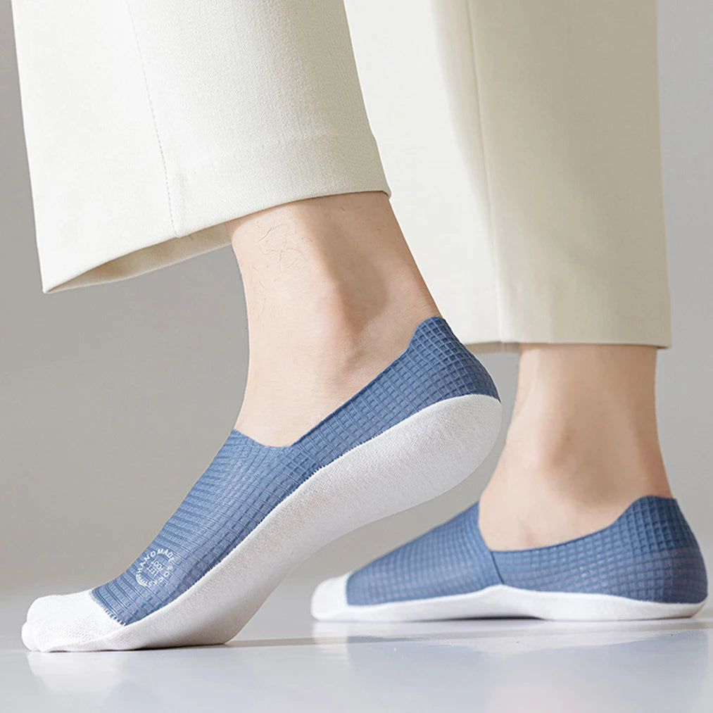 3Pairs Men's Invisible Socks Thin Breathable Comfortable High Quality