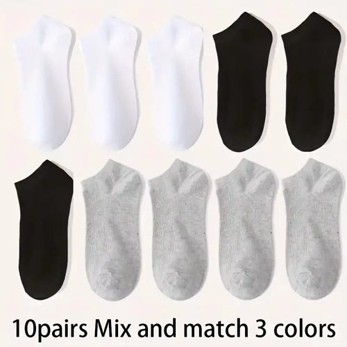 5/10/40 Pairs Women White Socks Are Simple And Versatile Fashionable