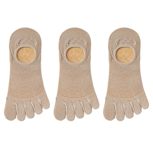 3 Pairs/lot Men's Socks Breathable Sweat Novelty Toe Socks Fashion