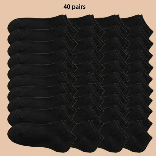 10/40 Pairs Men's Boat Socks Business Sport Sweat Absorption Mature