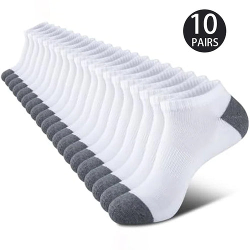 10 Pairs of High-Quality Men's Sports Fitness Running Socks For Spring