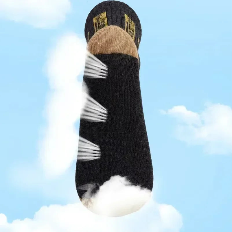 10pairs Breathable Cotton Sports Stockings Men Bamboo Fiber Autumn and