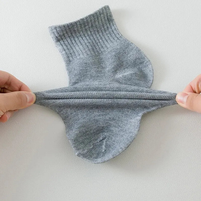 4/5/8/10/20 Pairs of MEN'S AND WOMEN'S Black Cotton Business Mid